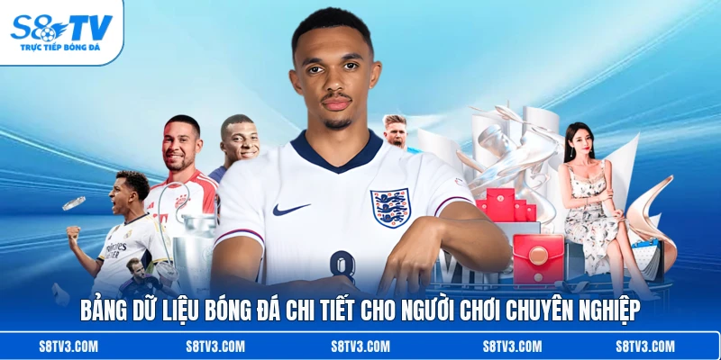 Bảng dữ liệu bóng đá chi tiết cho người chơi chuyên nghiệp